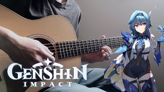 Eula Theme Flickering Candlelight  Fingerstyle Guitar Cover Genshin Impact [upl. by Occer]