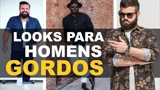 ROUPAS para homens GORDOS [upl. by Toomay579]