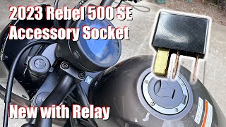 2023 Honda Rebel 500 SE Accessory Socket  USB [upl. by Mcloughlin]