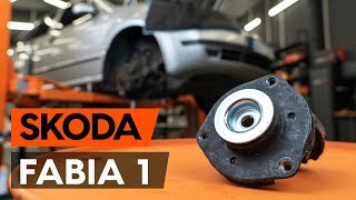 Cum se înlocuiesc flansa amortizor din față pe SKODA FABIA 1 6Y5 TUTORIAL AUTODOC [upl. by Schiro]