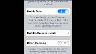 Daten Roaming aktivierendeaktivieren iPhone iPad iPod [upl. by Yasmeen]