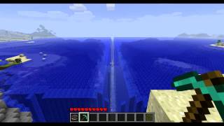 Minecraft TNT Splitting the Ocean [upl. by Klaus728]