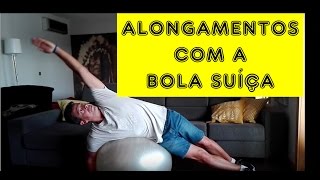 Alongamentos na bola suiça [upl. by Aneeh]