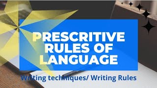 Prescriptive Grammar examples  Prescriptive Rules  Prescriptive vs Descriptive Grammar [upl. by Aleb]