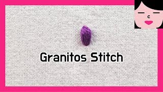 STITCH DICTIONARY 그라니토스 스티치 granitos stitch [upl. by Petras]