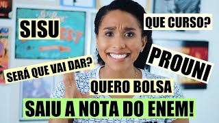 SAIU A NOTA DO ENEM E AGORA dicas [upl. by Sokul]