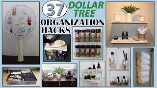 37 DOLLAR STORE ORGANIZATION HACKS  Dollar Tree DIY  ORGANIZATION IDEAS [upl. by Ennayhs877]