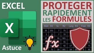 Protéger rapidement les formules de la feuille Excel [upl. by Yrehc]