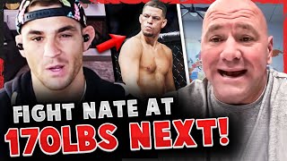 Dustin Poirier REVEALS he wants Nate Diaz NEXT at 170lbs UFC EXTENDS Nates CONTRACT Khabib [upl. by Bergstein]