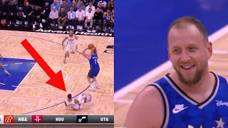 Joe Ingles drops Russell Westbrook and scores 3 pointer [upl. by Nohtanoj]