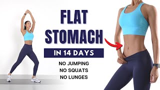 FLAT STOMACH in 14 Days  Belly Fat Burn🔥15 min Standing Workout  No Jumping No Squats No Lunges [upl. by Ecaroh]