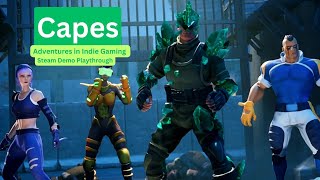 Capes  Steam Demo Playthrough [upl. by Yesdnyl]