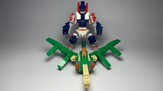 Lego Mech  Ultra Z Expansion Green Wing Alternative Build Tutorial [upl. by Arbuckle]