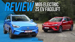 MG ZS EV VS MG5 Electric  Elektrische crossover VS elektrische stationwagon 2022 [upl. by Jewett]