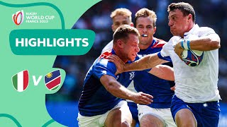 A Cracker in Pool A  Italy v Namibia  Rugby World Cup 2023 Highlights [upl. by Cummings]