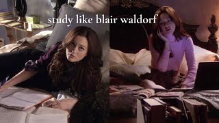 study like blair waldorf  a playlist 🤎 🎥 📚 🐝 🎞 🤍 🧸 🎧 [upl. by Aurelia944]