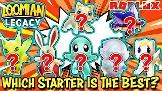 Which Loomian Starter Is The Best  Loomian Legacy  Roblox  Strongest Starter Loomian [upl. by Larrabee]