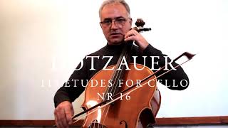 Dotzauer  113 etudes for cello N16 Aurelio Bertucci [upl. by Adriell254]