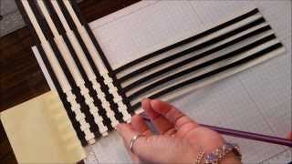 Paper Weave Scrapbook technique [upl. by Hctim]