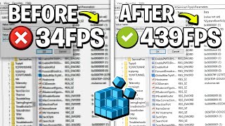 🔧DO THESE 5 REGISTRY SETTINGS TO BOOST FPS IN ALL GAMES ✅ FPS BOOST amp FIX LAG [upl. by Demaria961]