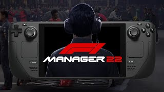 F1 MANAGER 2022 on Steam Deck  My new Steam Deck addiction [upl. by Andras539]