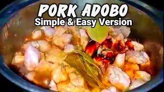 EASY AND SIMPLE PORK ADOBO  PORK ADOBO BY RENA VLOGS [upl. by Attelocin]