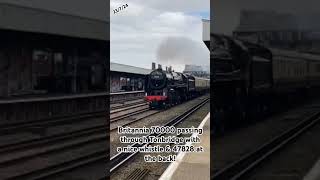 Britannia 70000 at Tonbridge Credit video to Jamestrainspotting [upl. by Ihtak]