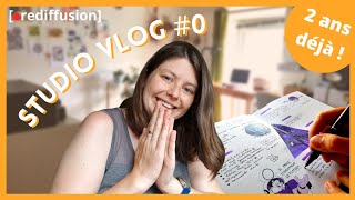 🔴Rediffusion STUDIO VLOG 0  Je crée ma microentreprise  Bullet journal et création de contenu [upl. by Ecyal]