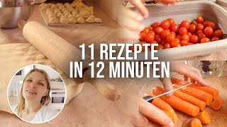 11 Rezepte in 12 Minuten für Familien und zum Vorkochen [upl. by Netsriik763]