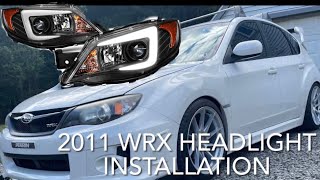 20112014 WRX Headlight Installation [upl. by Htnicayh]