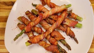 Airfried Bacon Wrapped Asparagus  healthy recipes air fryer cooking  airfryer [upl. by Harts]