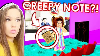 We Found This CREEPY Note In The Theatre in BROOKHAVEN with IAMSANNA Roblox Roleplay [upl. by Ydnih213]