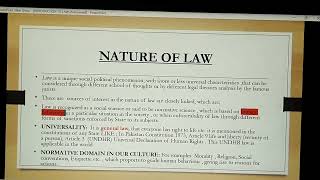 WHAT IS LAW MEANING ND NATURE LECTURE 1 FOR LLB STUDENT [upl. by Waterman125]