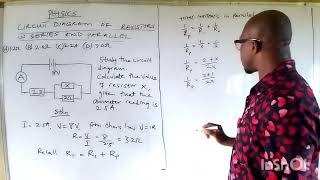 Resistors in parallel and series  JAMB amp WAEC Solved questions  science exam education [upl. by Ayak]