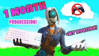 1 MONTH Fortnite Keyboard and Mouse Progression Controller to KBM [upl. by Bolitho36]