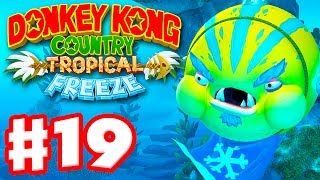 Donkey Kong Country Tropical Freeze  Gameplay Walkthrough Part 19  World 4 Boss Fight 100 [upl. by Dougie]