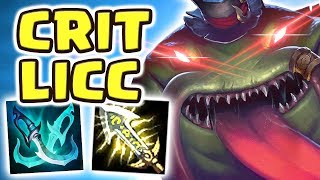 TAHM KENCH JUNGLE IS NUTTY NEW META CRIT BUILD  IS THERE ANY COUNTERPLAY  Nightblue3 [upl. by Ahsitil]