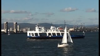 Traversier QuébecLévis No12     Quebec City to Levis ferry crossing 12 [upl. by Loftis747]