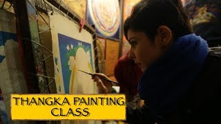 Thangka Painting Class  Dharamshala [upl. by Maddalena]