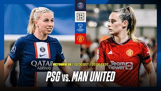 Paris SaintGermain vs Manchester United  UWCL Playoff Round 2nd leg Full Match [upl. by Sturrock]