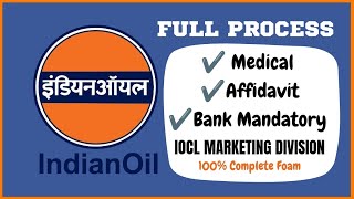 IOCL Apprentice Full Detail  Medical kaise karwaye Affidavit kaise banega Bank foam kaise bhrega [upl. by Haidebez]