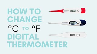 BRAUN Thermometer Change Thermoscan °C to °F Celcius to Fahrenheit [upl. by Nyleahs616]