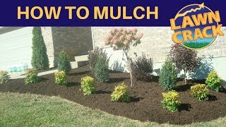 Mulch Like a Pro  How to Mulch Tutorial  How to Mulch and Edge  Landscaping Tips  LawnCrack [upl. by Nylekcaj626]