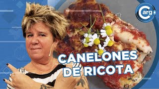 RECETA DE CANELONES DE RICOTA Y ESPINACA [upl. by Danielson]