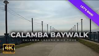 Calamba Baywalk bike tour in 4K  Aplaya Calamba Laguna  Twenty Seventeen Floating Restaurant [upl. by Anaicilef]