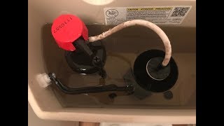 How to Replace the Old Toilet Float Valve with a New Style Fill Valve 4K [upl. by Anileh777]