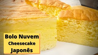 Como fazer Cheesecake Japones  Bolo Nuvem Bolo esponja [upl. by Joline]