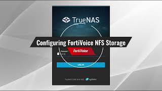 Configuring FortiVoice NFS Storage  FortiVoice [upl. by Aniras]