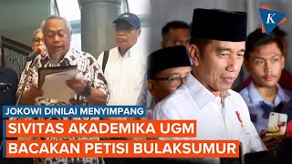 UGM Bacakan Petisi Bulaksumur Jokowi Dinilai Menyimpang dari Prinsip dan Moral Demokrasi [upl. by Lewiss]