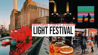 LIGHT FESTIVAL AT BATTERSEA POWER STATION  What to do in January in London [upl. by Ap]